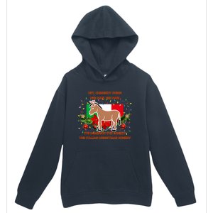 Funny Christmas Gift Dominick The Italian Christmas Donkey Urban Pullover Hoodie