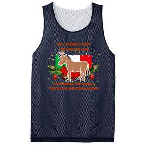 Funny Christmas Gift Dominick The Italian Christmas Donkey Mesh Reversible Basketball Jersey Tank