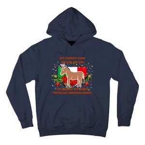 Funny Christmas Gift Dominick The Italian Christmas Donkey Tall Hoodie