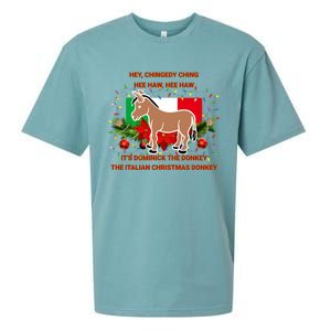 Funny Christmas Gift Dominick The Italian Christmas Donkey Sueded Cloud Jersey T-Shirt