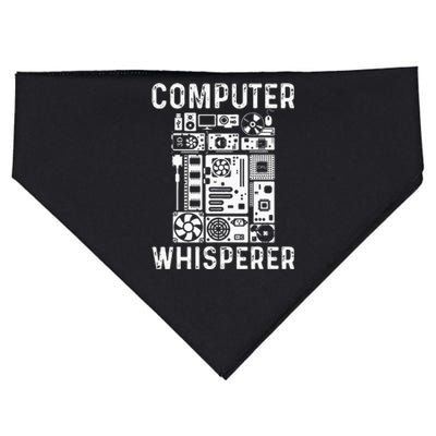 Funny Computer Geek Tech Nerd Gift Men Women Cool Support USA-Made Doggie Bandana