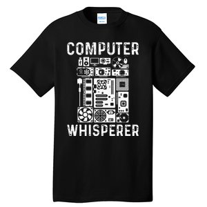 Funny Computer Geek Tech Nerd Gift Men Women Cool Support Tall T-Shirt