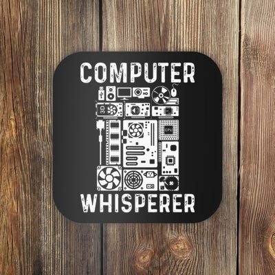 Funny Computer Geek Tech Nerd Gift Men Women Cool Support Coaster