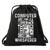 Funny Computer Geek Tech Nerd Gift Men Women Cool Support Drawstring Bag