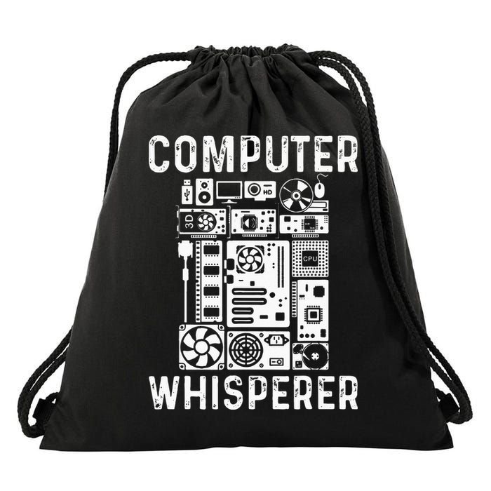 Funny Computer Geek Tech Nerd Gift Men Women Cool Support Drawstring Bag