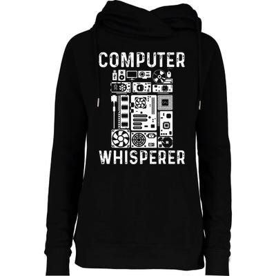 Funny Computer Geek Tech Nerd Gift Men Women Cool Support Womens Funnel Neck Pullover Hood