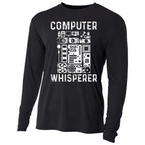 Funny Computer Geek Tech Nerd Gift Men Women Cool Support Cooling Performance Long Sleeve Crew