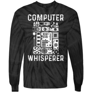 Funny Computer Geek Tech Nerd Gift Men Women Cool Support Tie-Dye Long Sleeve Shirt