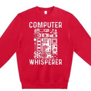 Funny Computer Geek Tech Nerd Gift Men Women Cool Support Premium Crewneck Sweatshirt