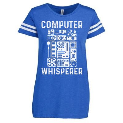 Funny Computer Geek Tech Nerd Gift Men Women Cool Support Enza Ladies Jersey Football T-Shirt