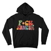 Fuck Cancer Groovy Retro Hoodie