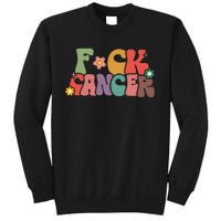 Fuck Cancer Groovy Retro Sweatshirt