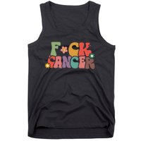 Fuck Cancer Groovy Retro Tank Top