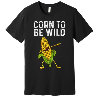 Funny Corn Gift For Men Women Corn On The Cob Costume Farmer Premium T-Shirt