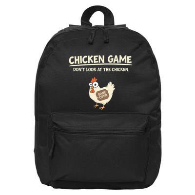 Funny Chicken Game DonT Look Design 16 in Basic Backpack