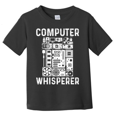 Funny Computer Geek Tech Nerd Computer Whisperer Toddler T-Shirt