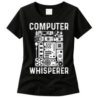 Funny Computer Geek Tech Nerd Computer Whisperer Women's T-Shirt