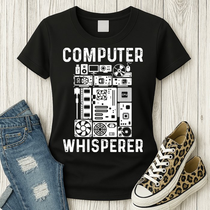 Funny Computer Geek Tech Nerd Computer Whisperer Women's T-Shirt