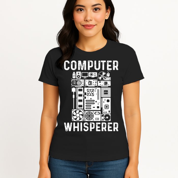 Funny Computer Geek Tech Nerd Computer Whisperer Women's T-Shirt