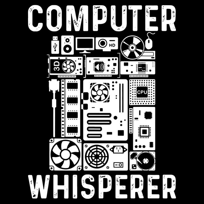 Funny Computer Geek Tech Nerd Computer Whisperer Women's T-Shirt