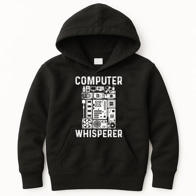 Funny Computer Geek Tech Nerd Computer Whisperer Kids Hoodie