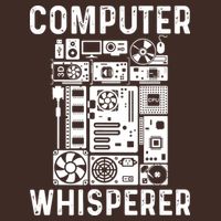 Funny Computer Geek Tech Nerd Computer Whisperer Full-Length Apron With Pockets
