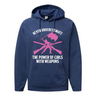 Funny Color Guard Art For Women Girl Rifle Flag Colorguard Performance Fleece Hoodie