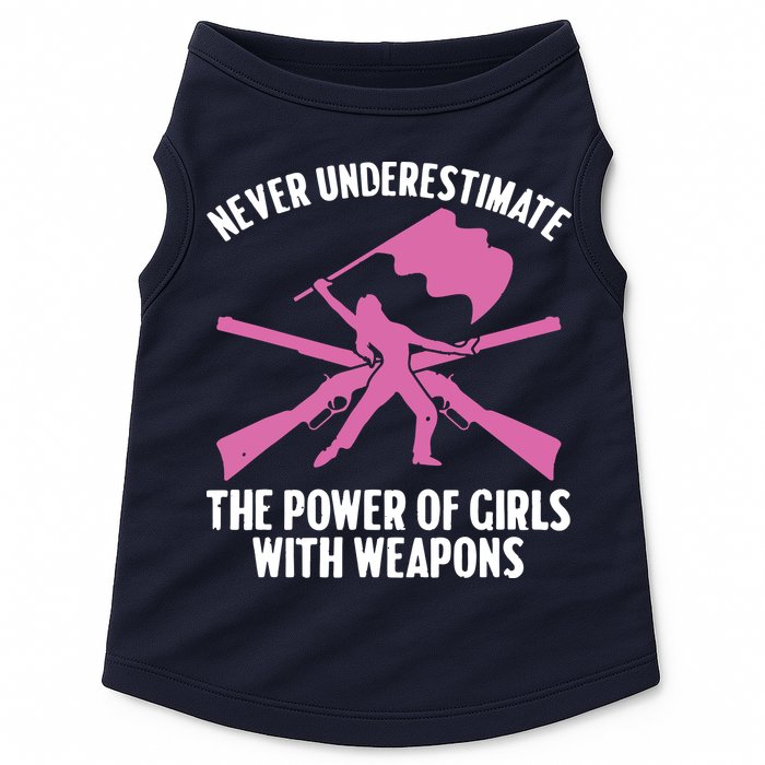 Funny Color Guard Art For Women Girl Rifle Flag Colorguard Doggie Tank