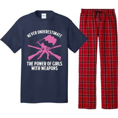 Funny Color Guard Art For Women Girl Rifle Flag Colorguard Pajama Set