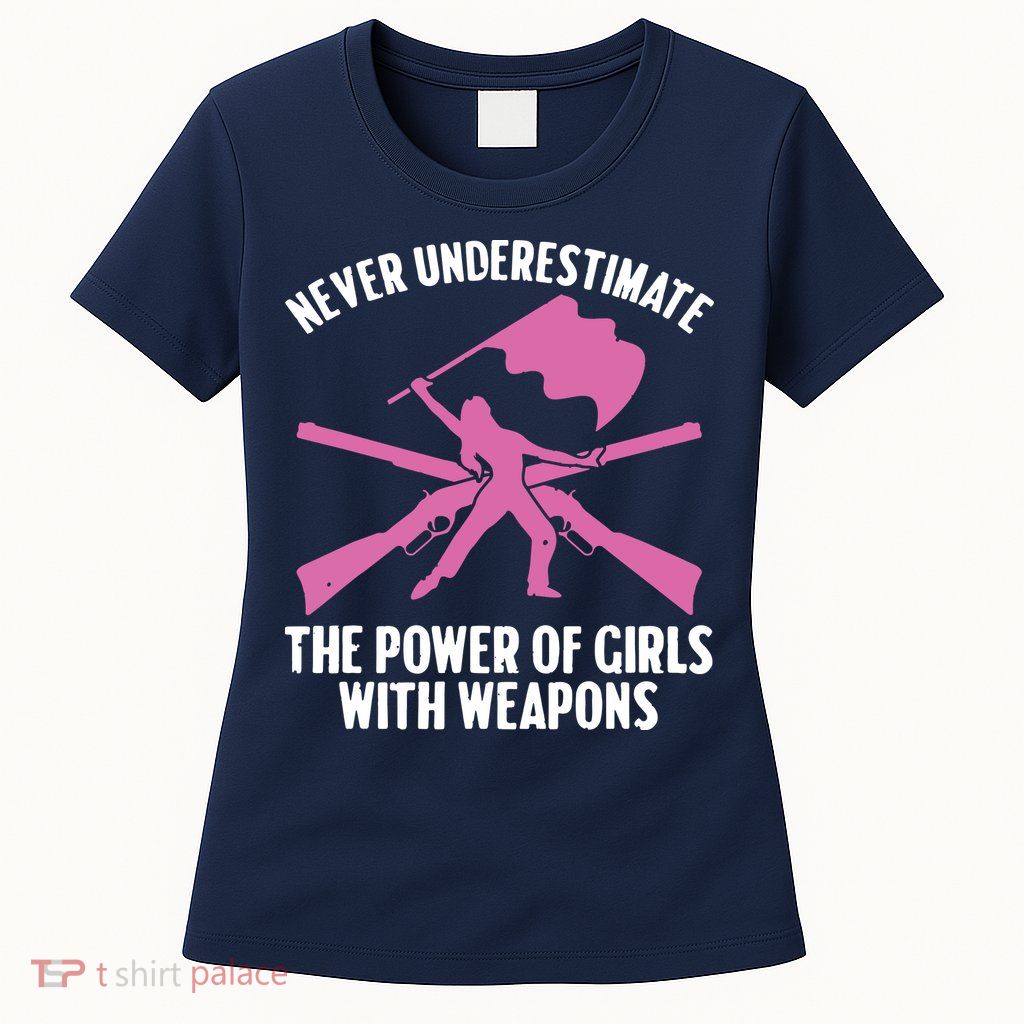 Funny Color Guard Art For Women Girl Rifle Flag Colorguard Womens T-Shirt