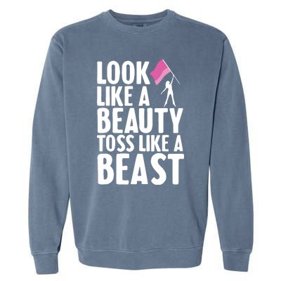 Funny Color Guard Design For Girl Women Winter Guard Lover Garment-Dyed Sweatshirt