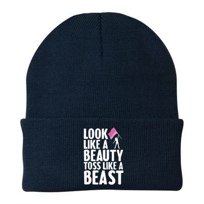 Funny Color Guard Design For Girl Women Winter Guard Lover Knit Cap Winter Beanie