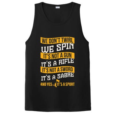 Funny Color Guard Shirts For Women Teens Colorguard Gift PosiCharge Competitor Tank