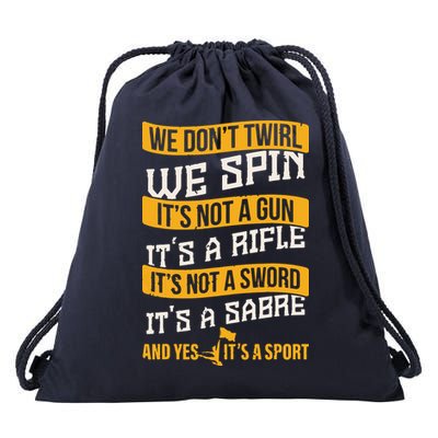 Funny Color Guard Shirts For Women Teens Colorguard Gift Drawstring Bag