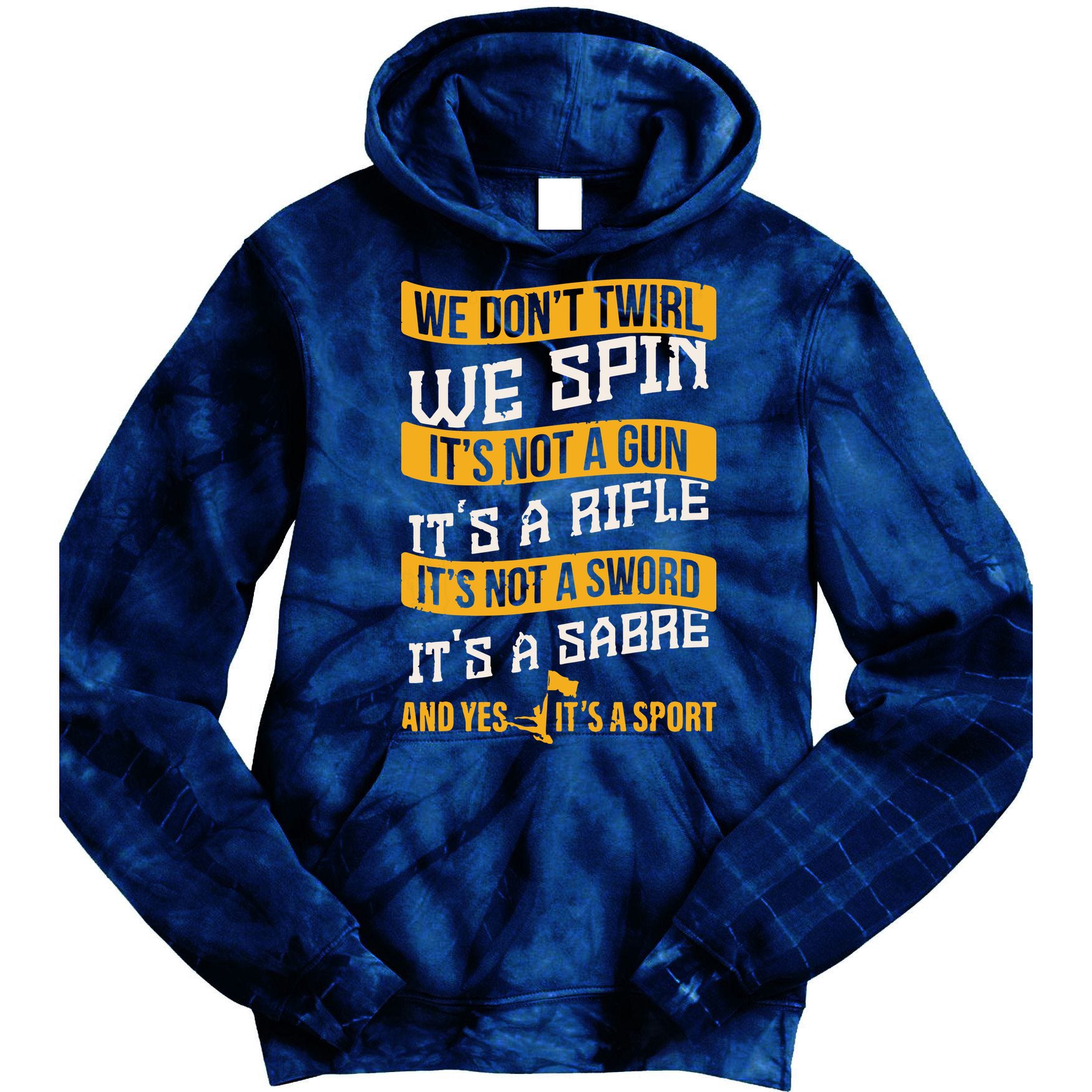 Funny Color Guard Shirts For Women Teens Colorguard Gift Tie Dye Hoodie