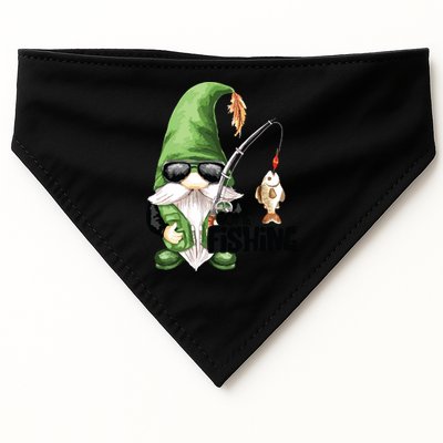 Fun Christmas Gone Fishing Gnome Fisherman Friends USA-Made Doggie Bandana