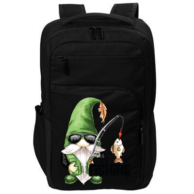 Fun Christmas Gone Fishing Gnome Fisherman Friends Impact Tech Backpack