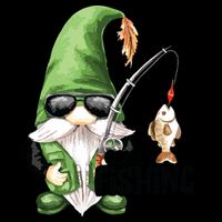 Fun Christmas Gone Fishing Gnome Fisherman Friends Zip Tote Bag