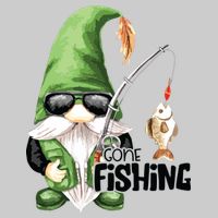 Fun Christmas Gone Fishing Gnome Fisherman Friends Bucket Hat