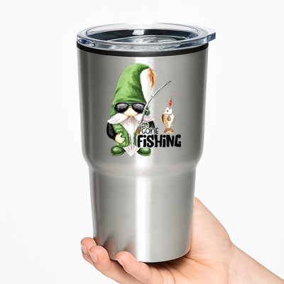 Fun Christmas Gone Fishing Gnome Fisherman Friends Tumbler