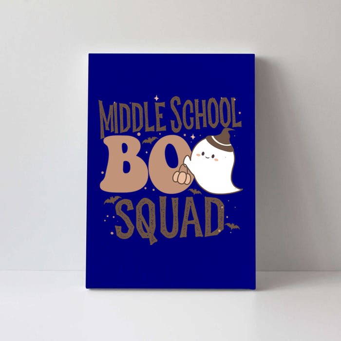 Funny Cute Halloween Middle School Boo Squad Costume Teacher Cool Gift Canvas