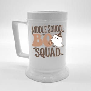 Funny Cute Halloween Middle School Boo Squad Costume Teacher Cool Gift Beer Stein