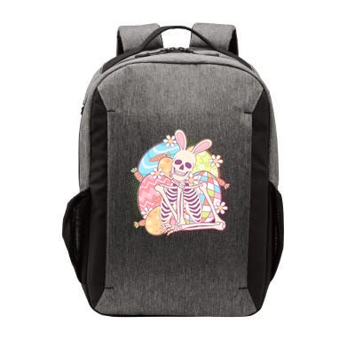 Funny Cute Happy Easter Spooky Skeleton with Bunny Ears Vector Backpack