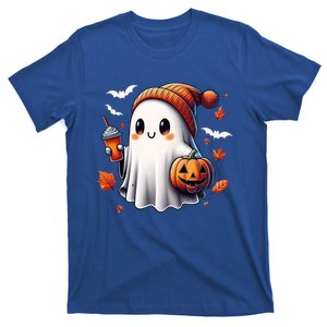 Funny Cute Halloween Ghost Ing Coffee Pumpkin Gift T-Shirt