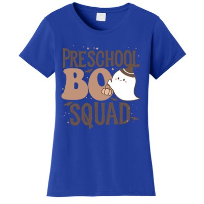 Funny Cute Halloween Preschool Boo Squad Costume Teacher Gift Women's T-Shirt