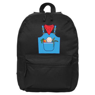 Farmer Costume Halloween Simple Cute Farm 16 in Basic Backpack