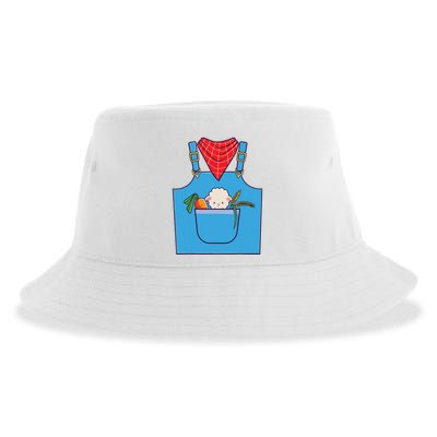 Farmer Costume Halloween Simple Cute Farm Sustainable Bucket Hat