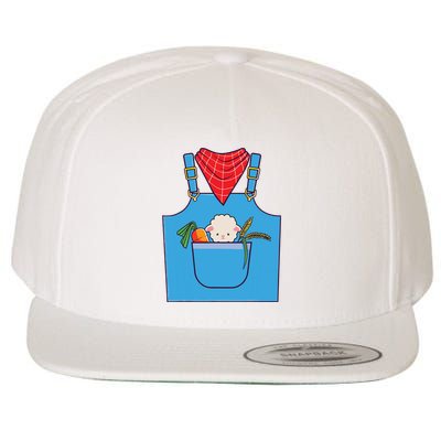Farmer Costume Halloween Simple Cute Farm Wool Snapback Cap