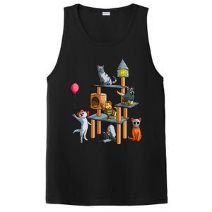 Funny Cat Horror Movies Cute Halloween for Cat Kitty Lovers PosiCharge Competitor Tank