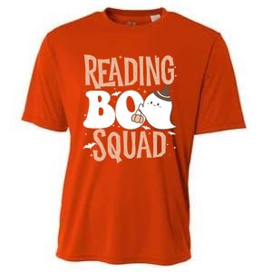 Funny Cute Halloween Reading Boo Squad Costume Teacher Great Gift Cooling Performance Crew T-Shirt